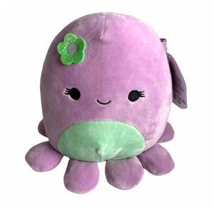 Squishmallow Violet Purple Octopus Flower 7" Plush Stuffed Animal Sealife Squad